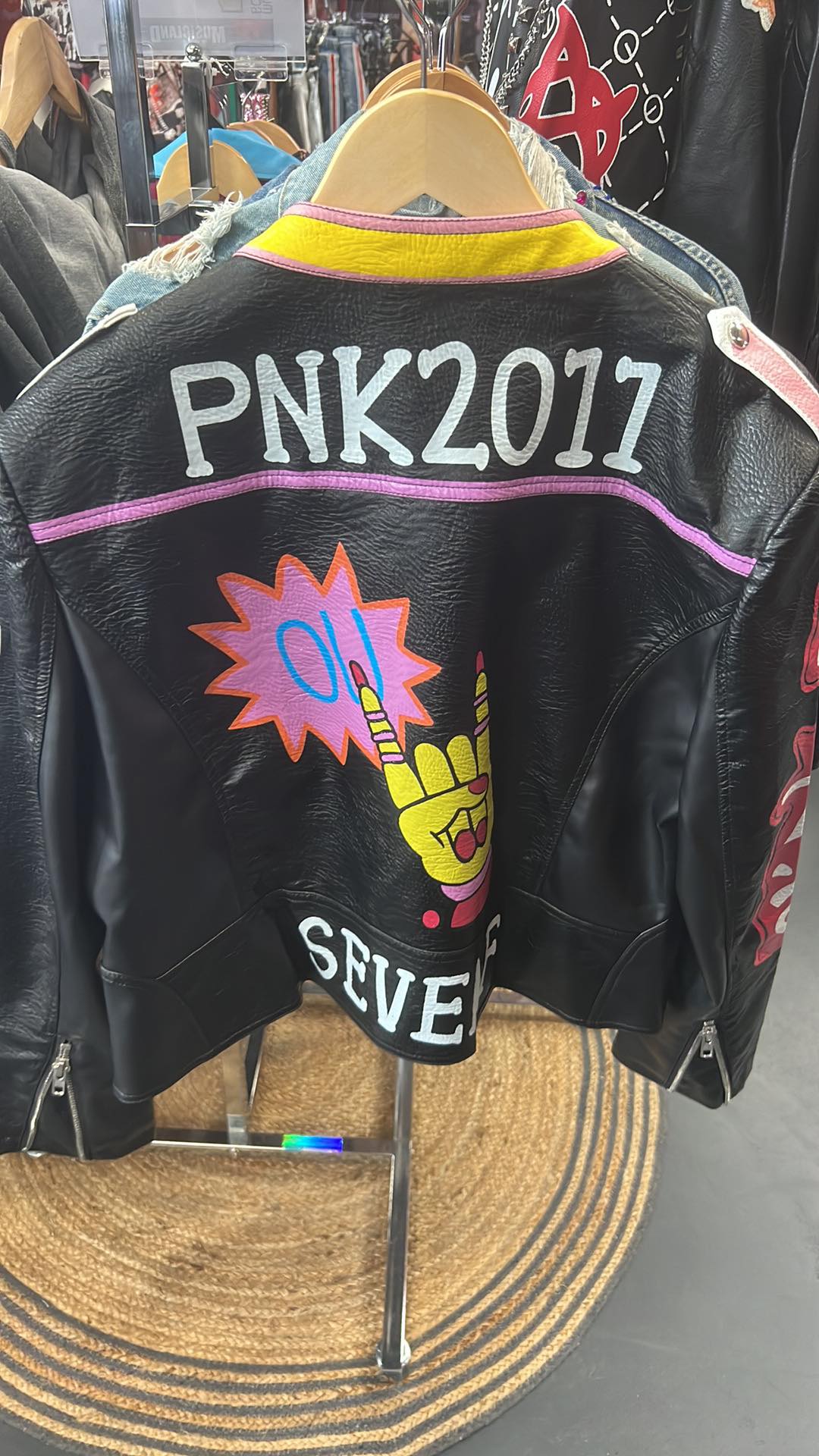 Womens Musicland Pnk2011 Vegan Leather Jacket