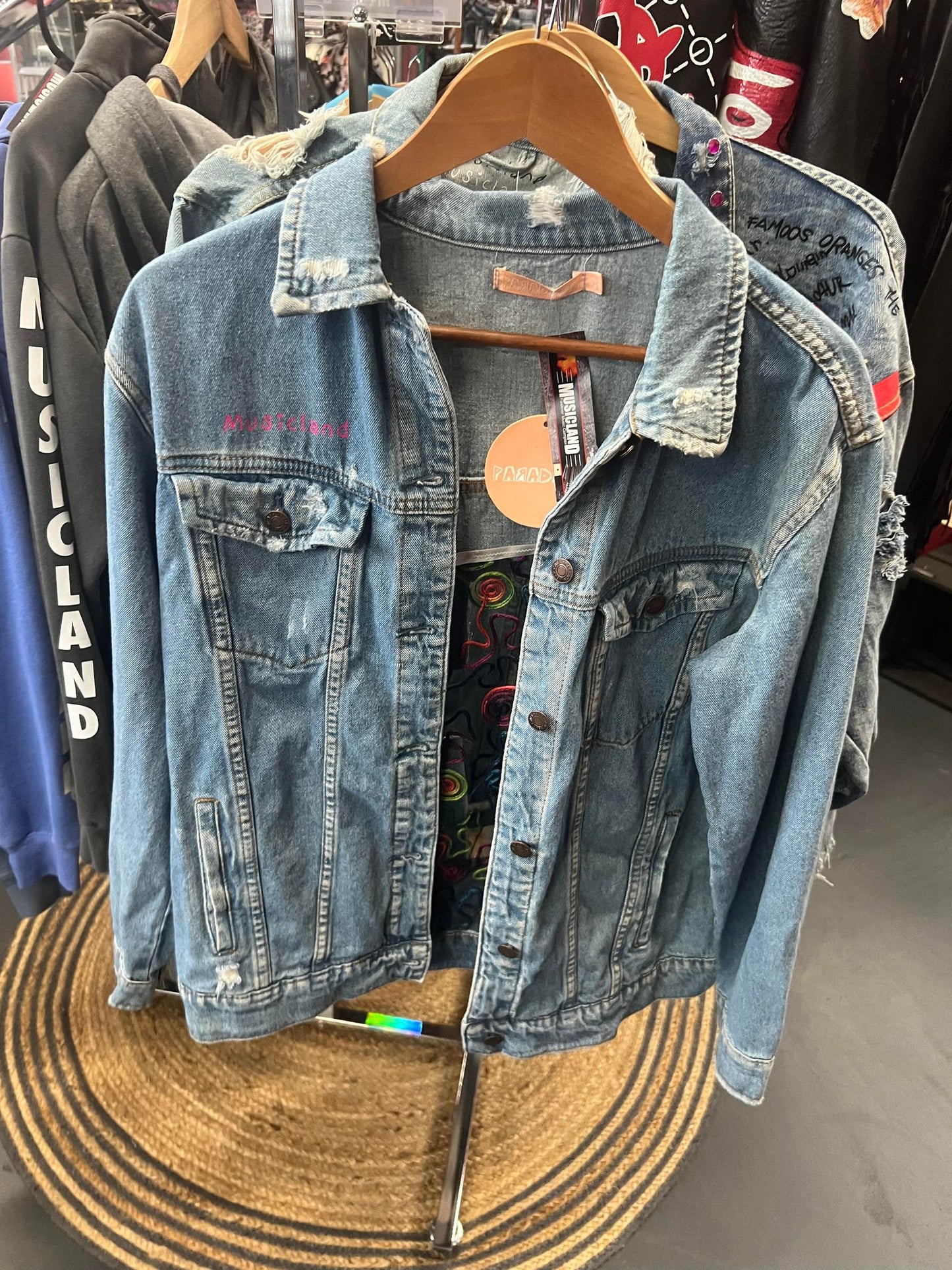 Womens Denim Cross Jacket - Custom Made One Off