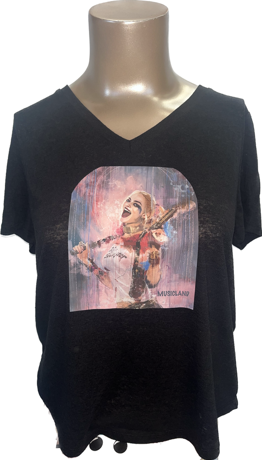 Musicland Harley Quinn T Shirt
