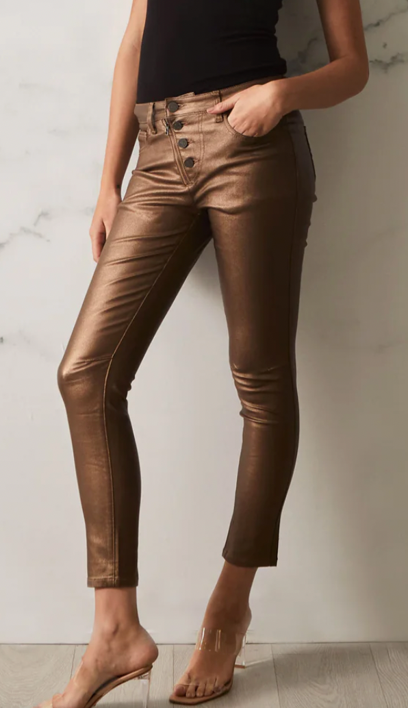 Bronze Jeans Wax Look