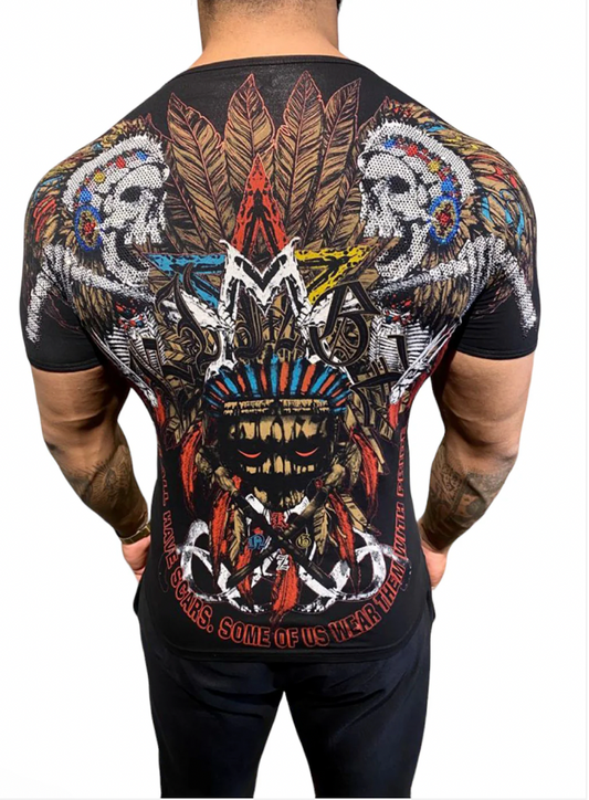 KINGZ Scars Rhinestone T'Shirt 4012