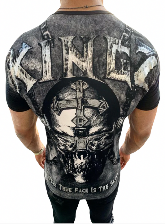 KINGZ 'TRUE' Rhinestone White T'Shirt 4005
