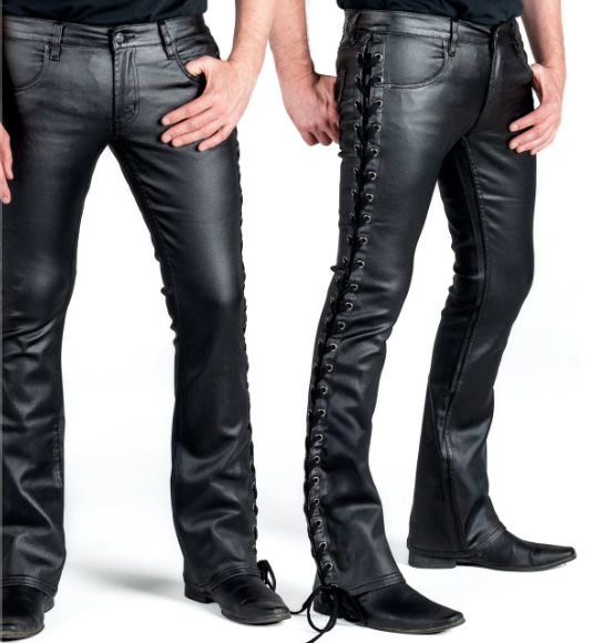 Hellraiser Side Lace Wax Denim Jeans WORNSTAR