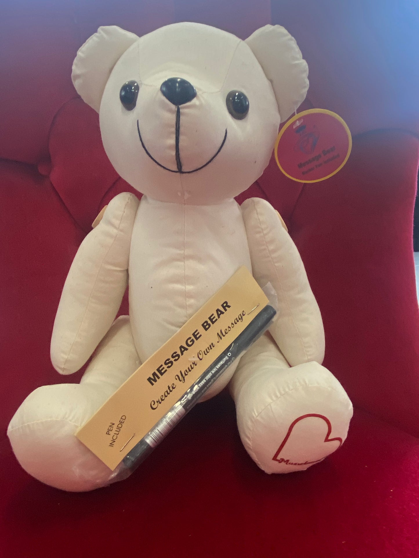 Musicland Signature Bear All Occasion Signing Keepsake