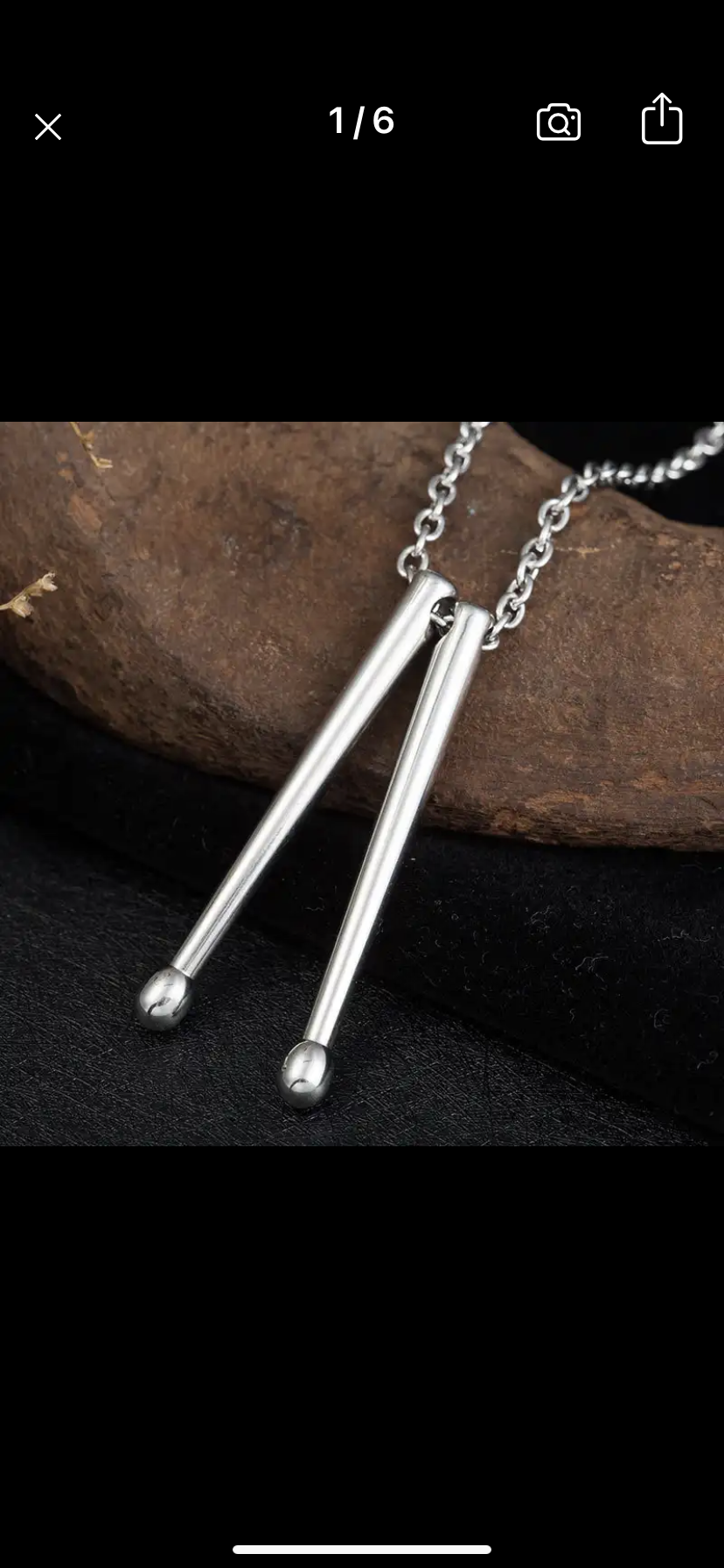 Drumstick Necklace