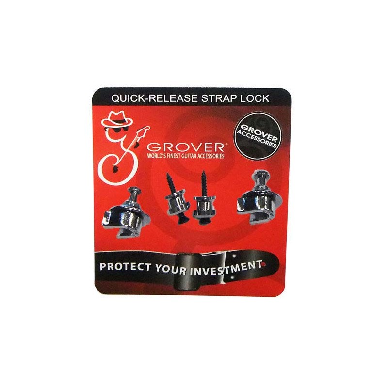 GROVER STRAPLOCK QUICK RELEASE GOLD - Musiclandshop
