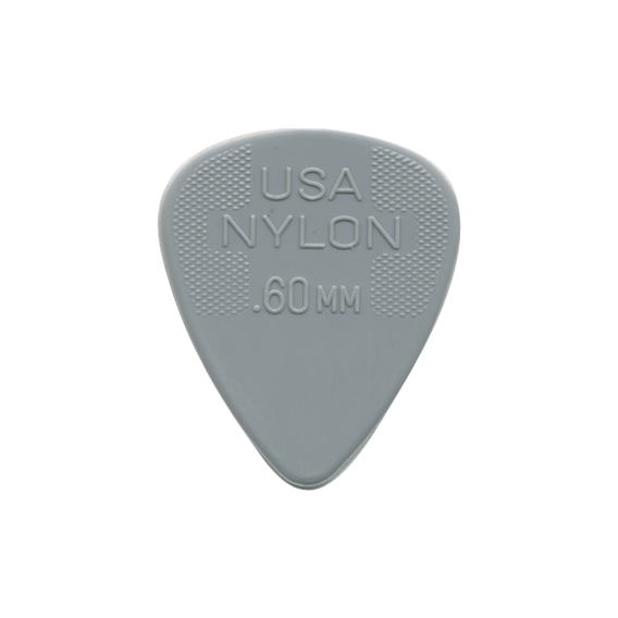 DUNLOP .60 NYLON GREY PICK - Musiclandshop