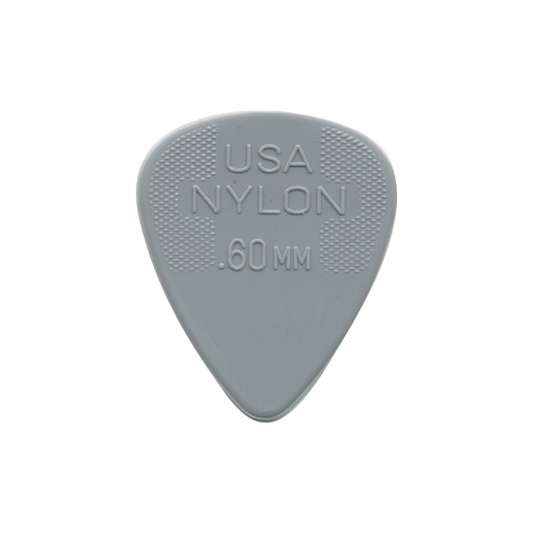DUNLOP .60 NYLON GREY PICK - Musiclandshop