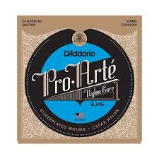 D'ADDARIO EJ46 PRO ARTE NYLON CORE SILVER PLATED HARD - Musiclandshop