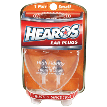 HEAROS HI FIDELITY EAR FILTERS SMALL - Musiclandshop