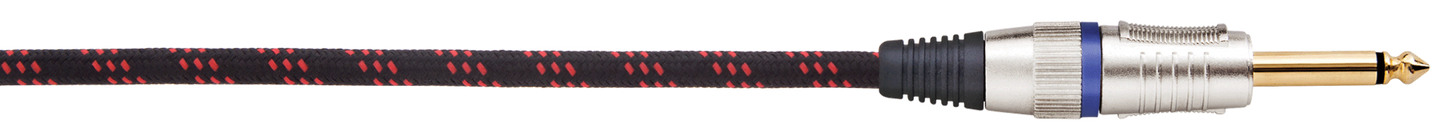 CARSON ROCKLINES 20' BRAIDED RED/BLK - Musiclandshop