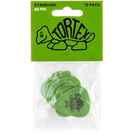 Dunlop Tortex Standard Guitar Pick 12-Pack - Green (.88mm)