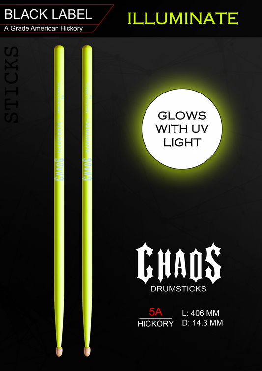 CHAOS ILLUMINATE 5A DRUMSTICKS