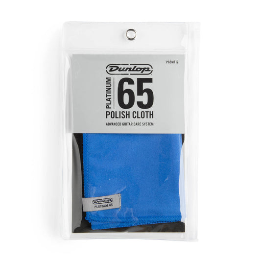 JIM DUNLOP PLATINUM 65 MICROFIBRE GUITAR POLISH CLOTH *NEW* P65MF12 - Musiclandshop