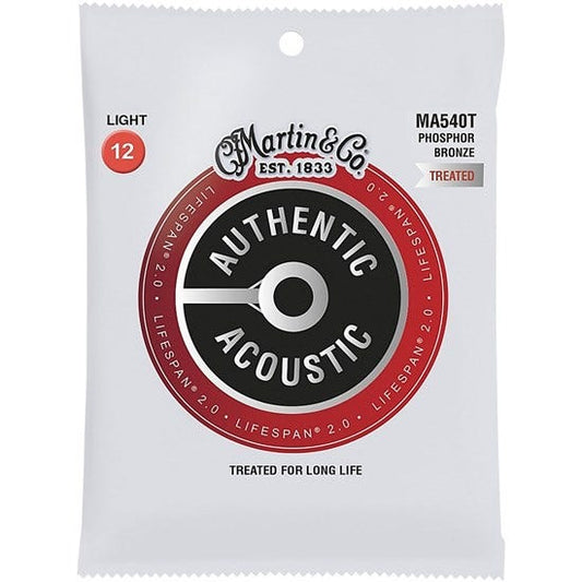 Martin Strings : Martin Authentic Treated, Light, 12-54 92/8