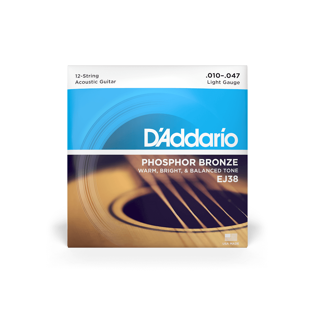D'ADDARIO EJ38 12 STRING - Light 10-47 - Musiclandshop