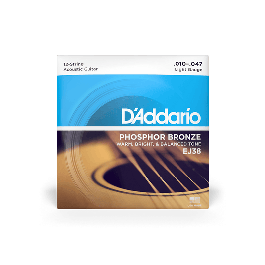 D'ADDARIO EJ38 12 STRING - Light 10-47 - Musiclandshop