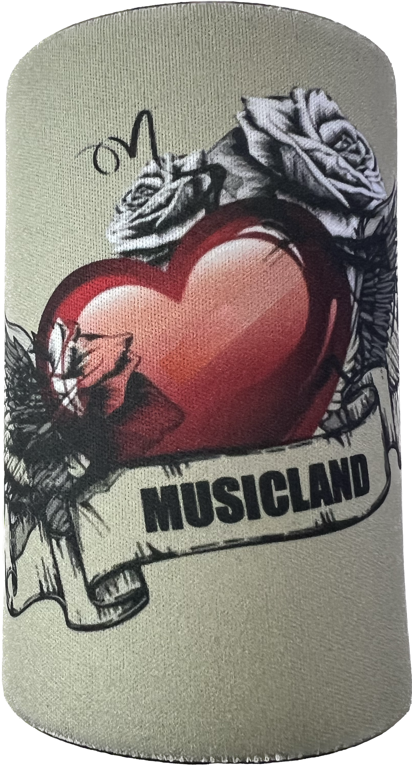 HEART AND WINGS STUBBY HOLDER