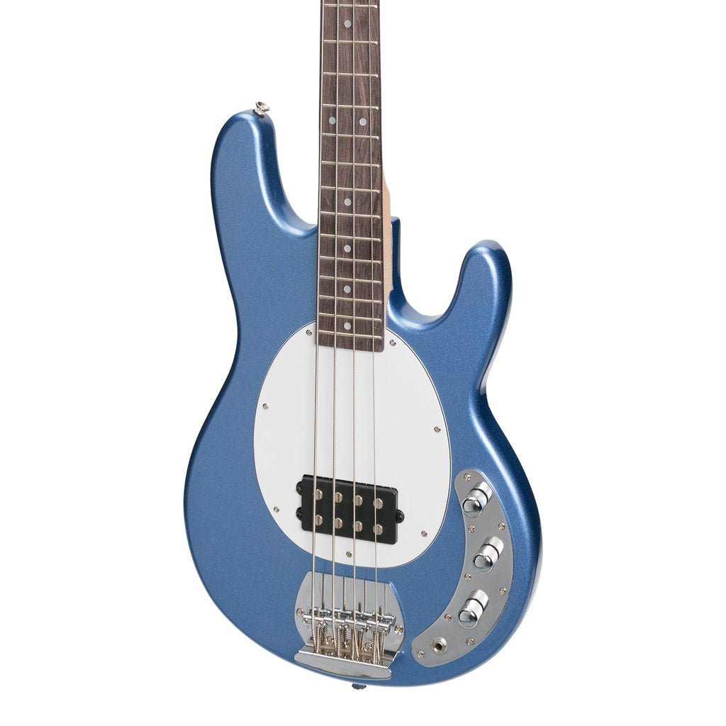 J&D Luthiers EM3 MM-Style 4-String Electric Bass Guitar (Metallic Blue) - Musiclandshop