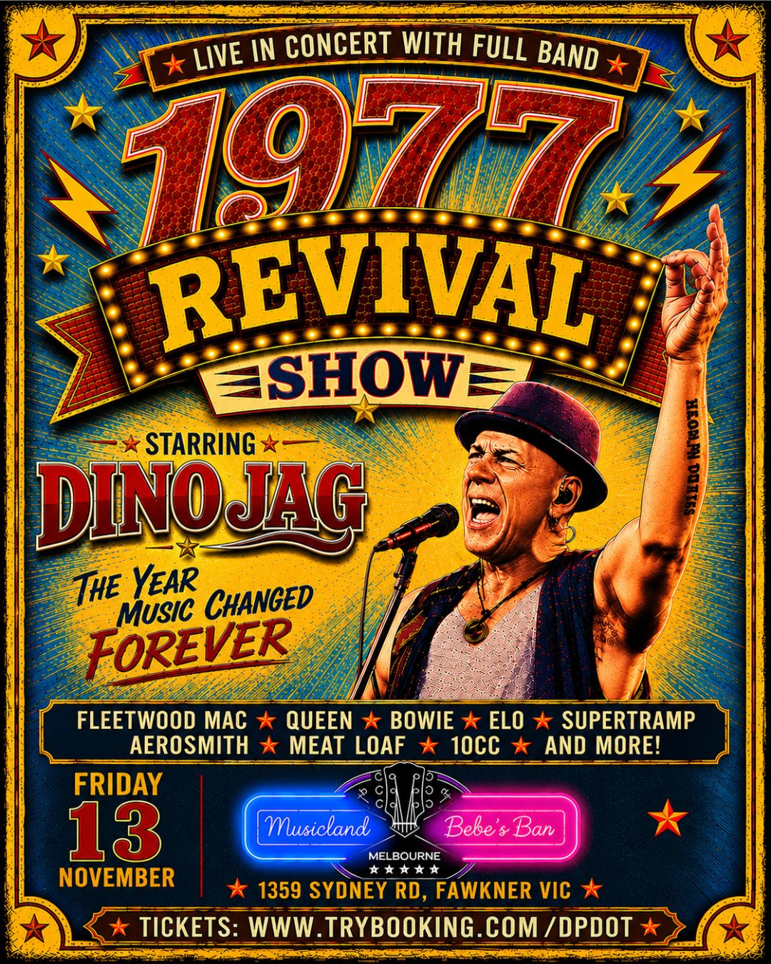 1977 REVIVAL SHOW starring Dino Jag