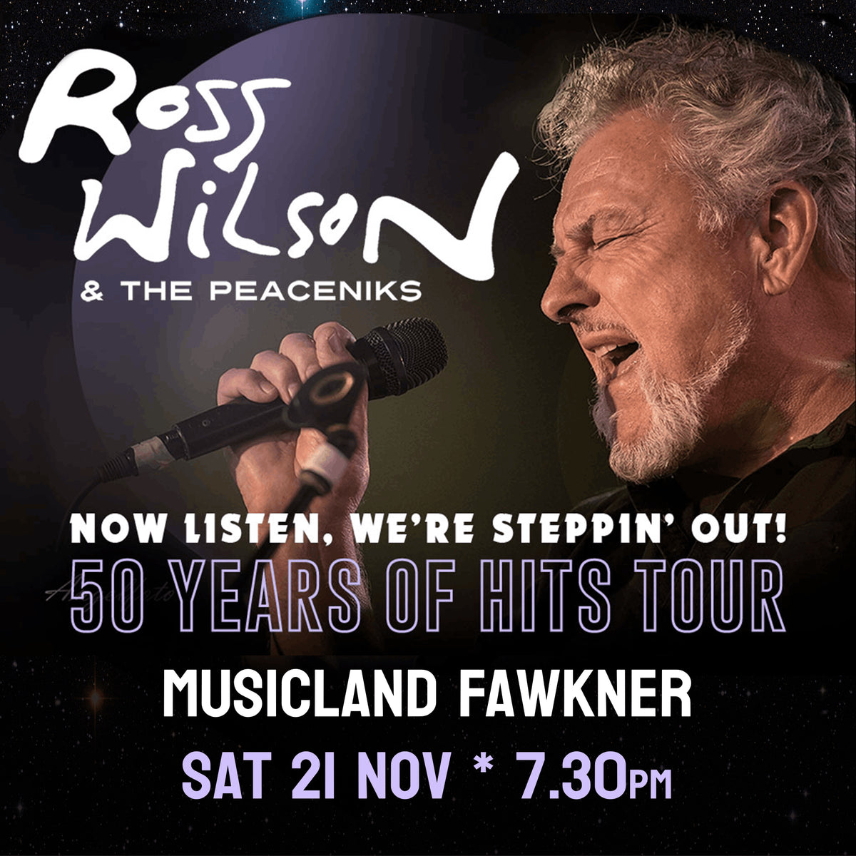  ROSS WILSON & THE PEACENIKS LIVE MUSICLAND SAT NOV 21