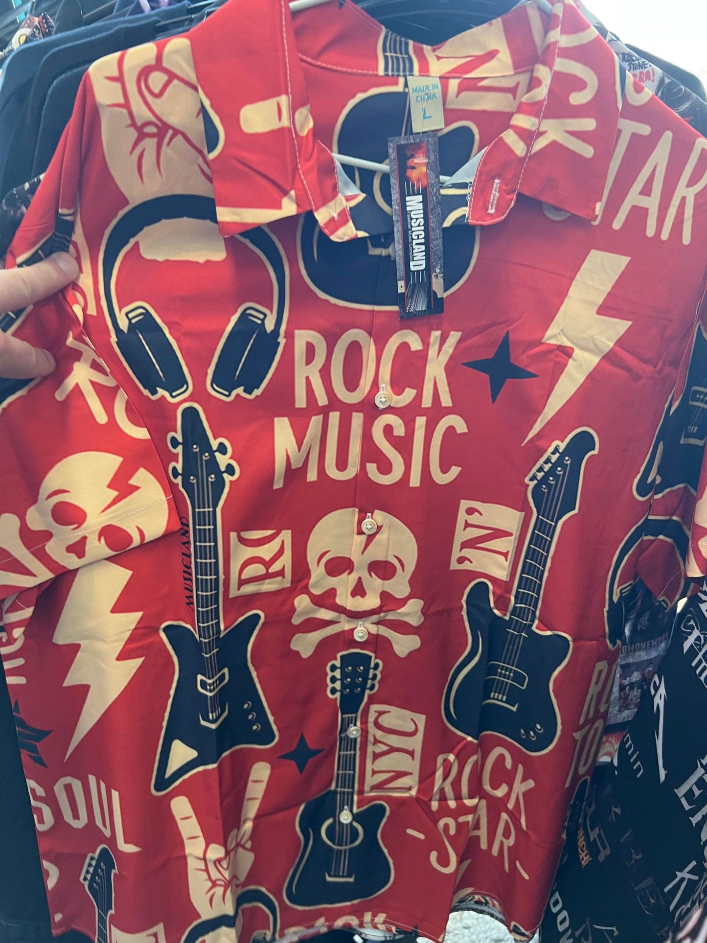 Musicland Rock Guitar Shirt