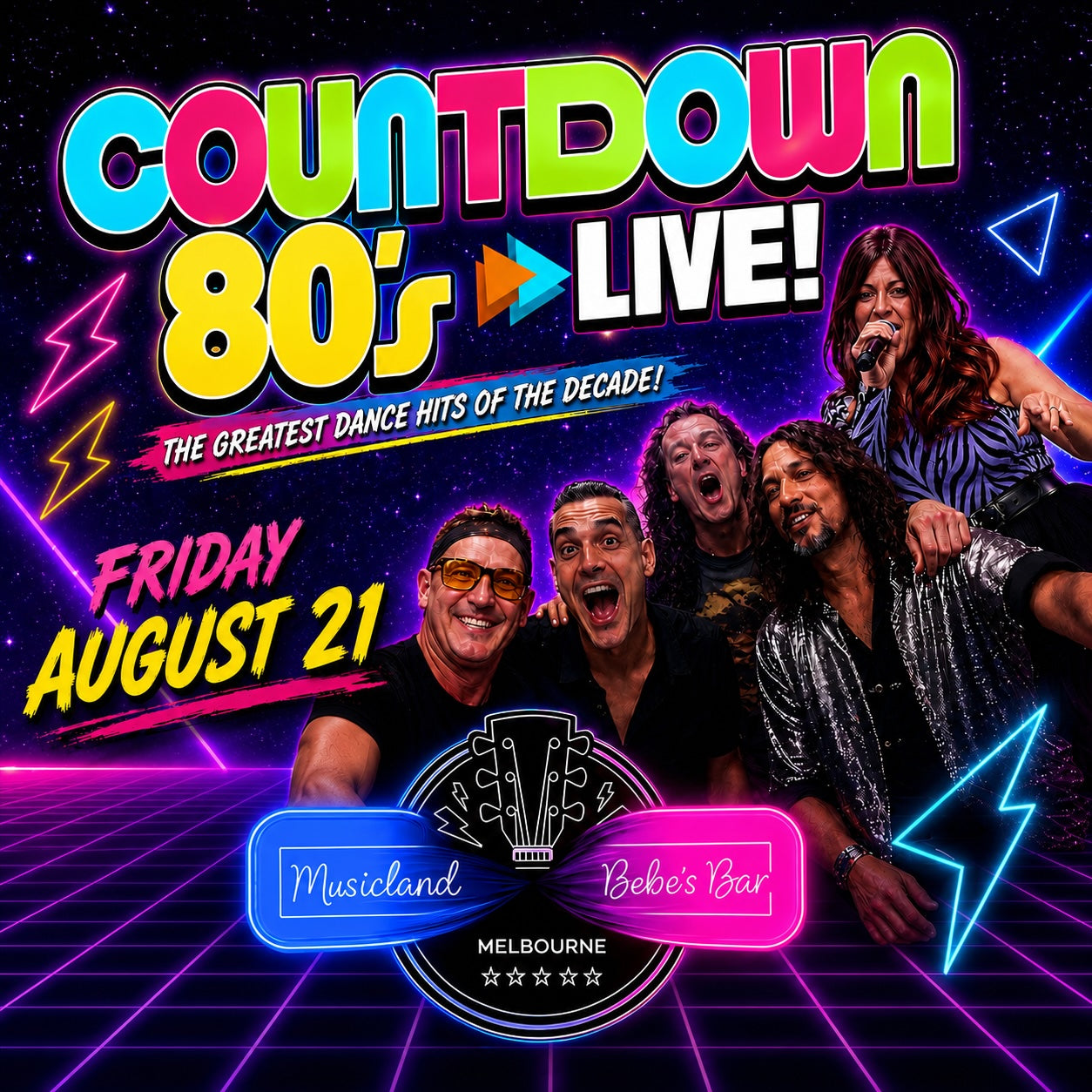 COUNTDOWN 80’s – LIVE at MUSICLAND