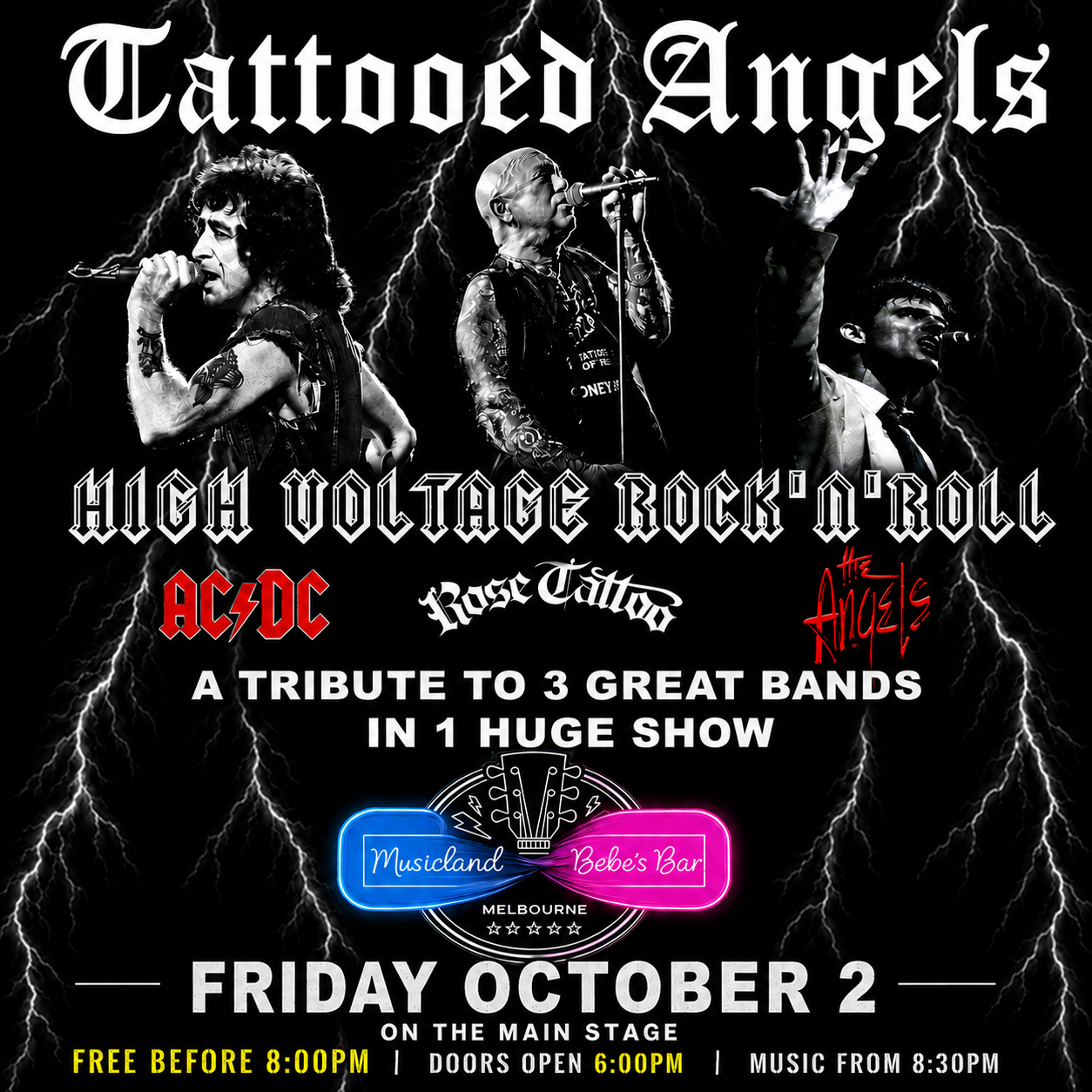 TATTOOED ANGELS LIVE Main Stage MUSICLAND