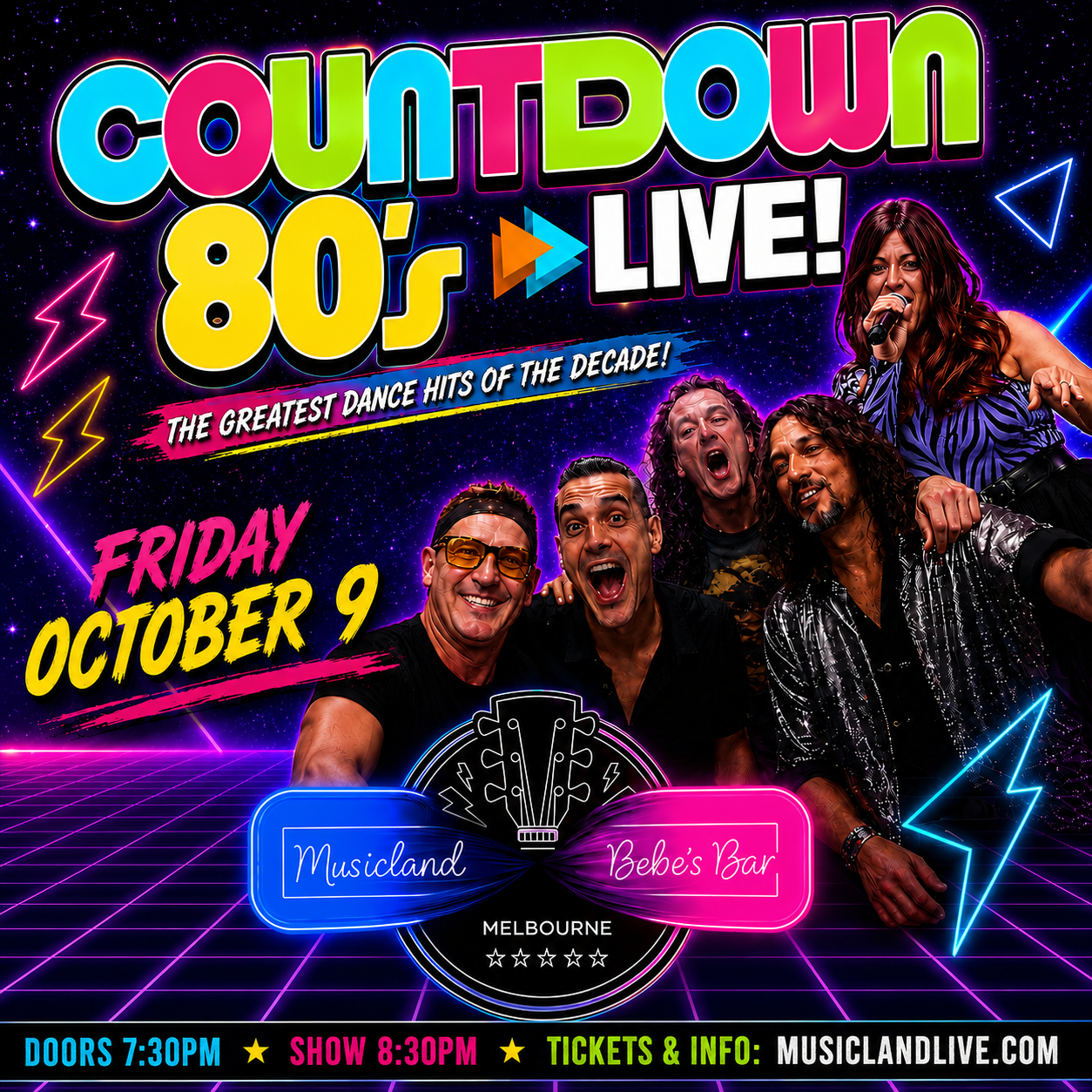COUNTDOWN 80’s LIVE @ MUSICLAND! 