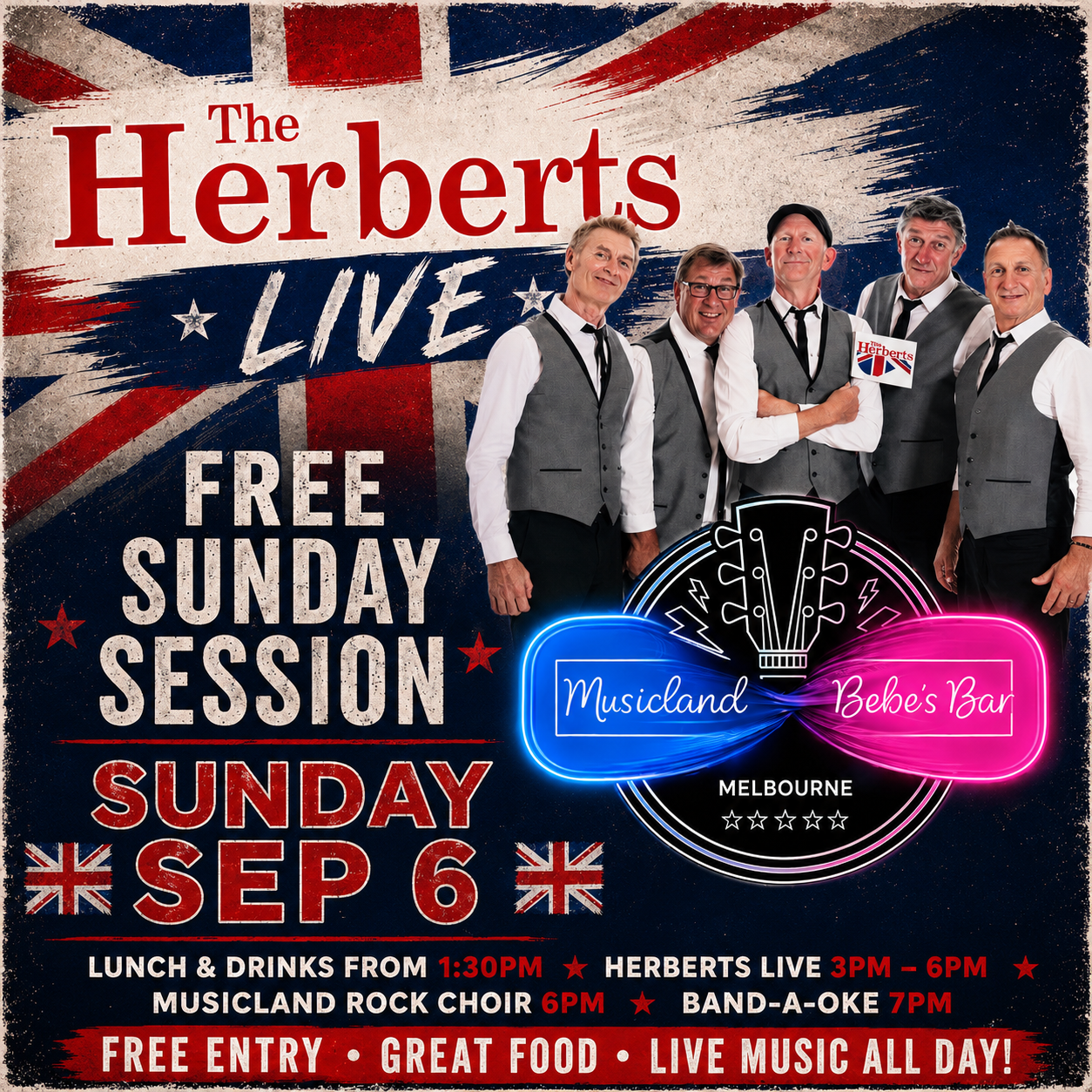HERBERTS LIVE - FREE SUNDAY SESSION 