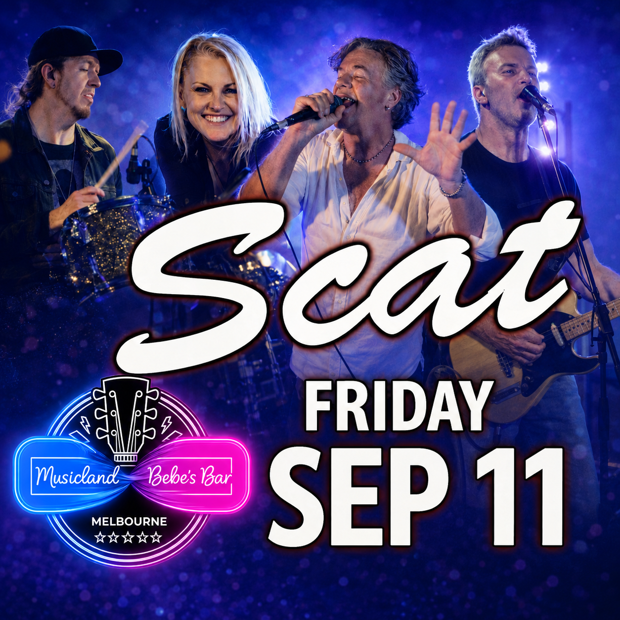 SCAT – LIVE at Musicland Friday Sep 11