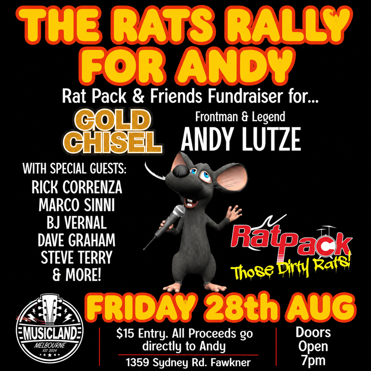THE RATS RALLY FOR ANDY