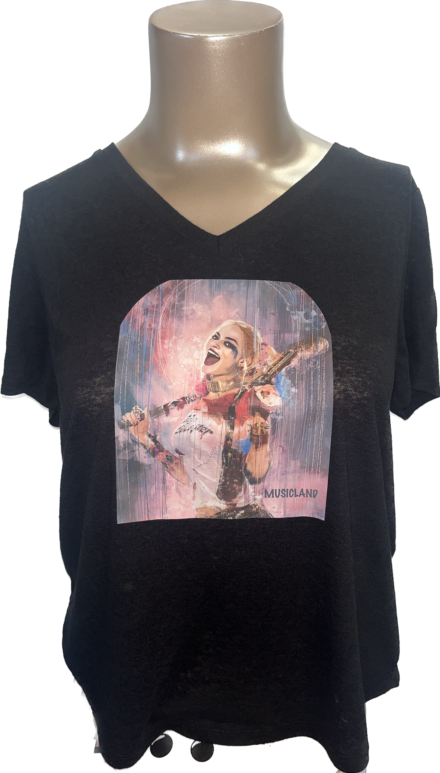 Musicland Harley Quinn T Shirt