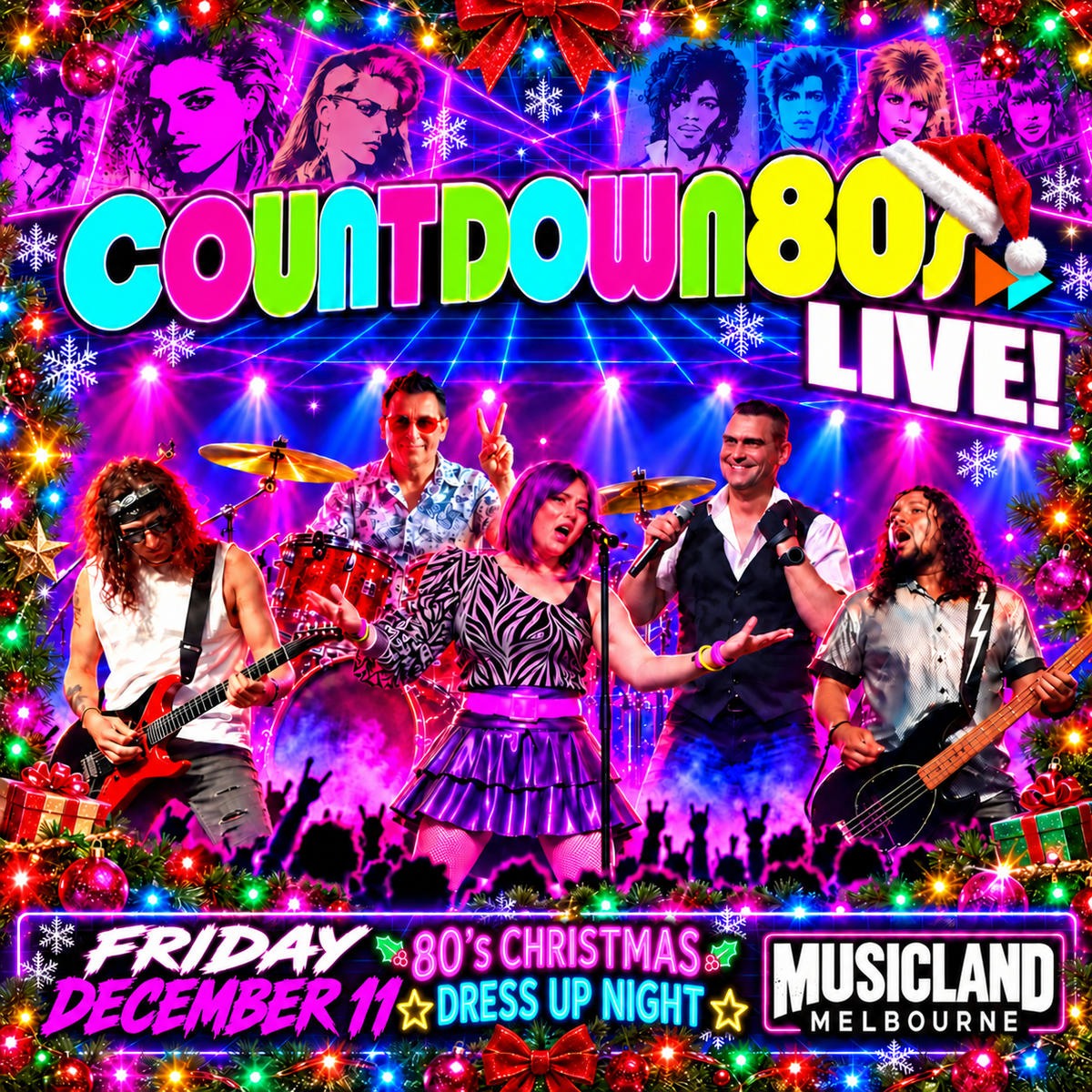 COUNTDOWN 80’s — CHRISTMAS DRESS UP NIGHT!