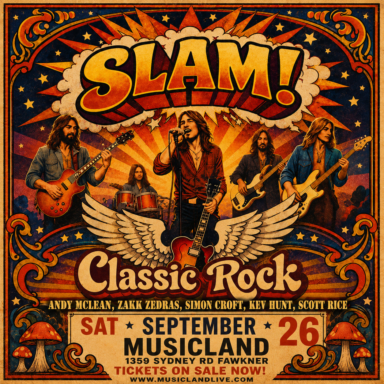 SLAM CLASSIC ROCK BAND – LIVE AT MUSICLAND