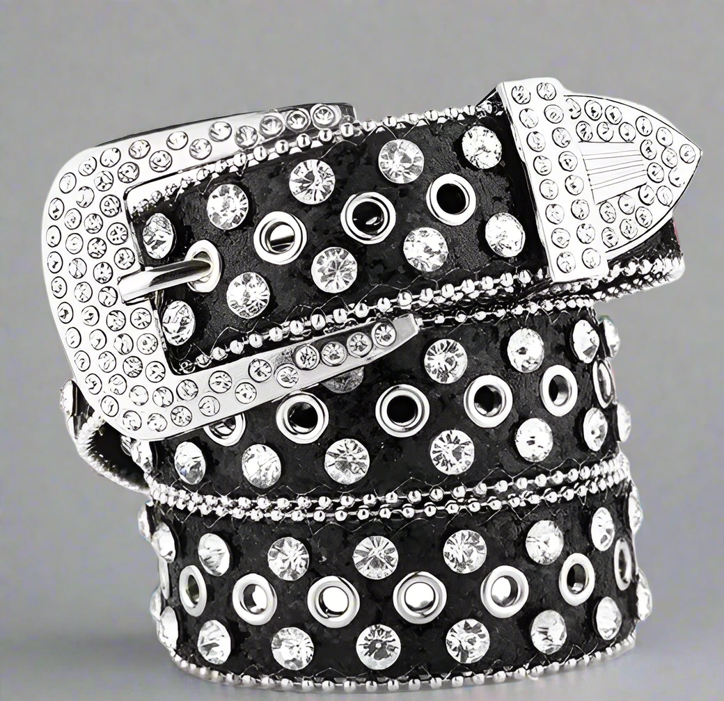 BLACK BLING BELT