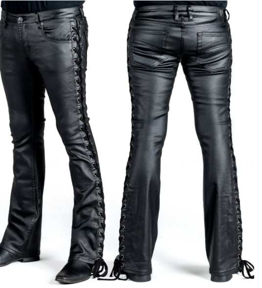 Hellraiser Side Lace Wax Denim Jeans WORNSTAR