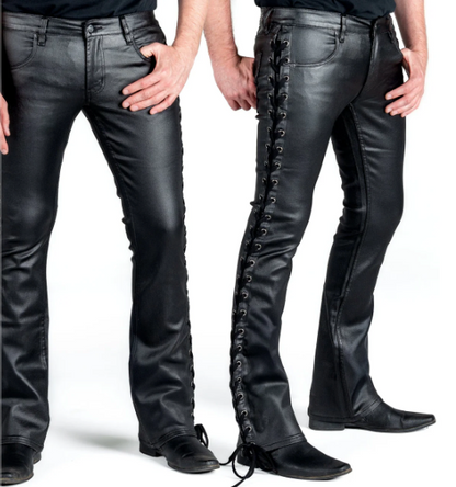 Hellraiser Side Lace Wax Denim Jeans WORNSTAR
