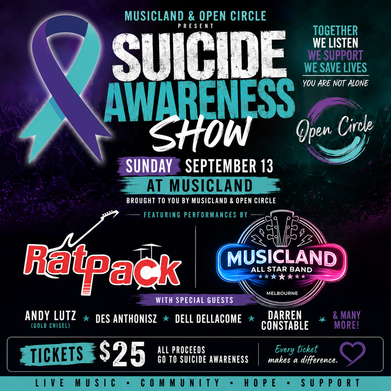 Musicland's Annual Suicide awareness show. 