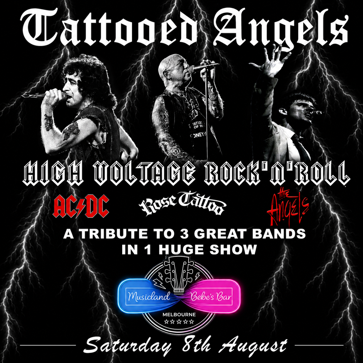 TATTOOED ANGELS LIVE AT BEBE’S BAR MUSICLAND 