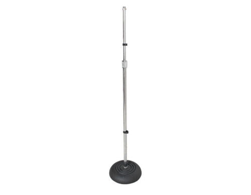 Xtreme Ma367 Round Base Straight Chrome Microphone Stand