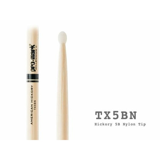 PRO MARK 5B (NYLON TIP) HICKORY - Musiclandshop