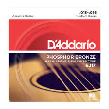 D'ADDARIO ACOUSTIC STRINGS EJ17 PHOSPHOR BRONZE .013-.056 - Musiclandshop