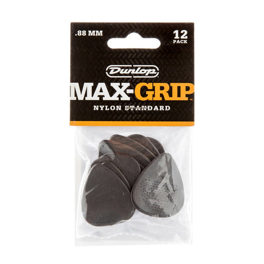 Dunlop Max Grip Nylon Standard Pick .88mm 12 Pack