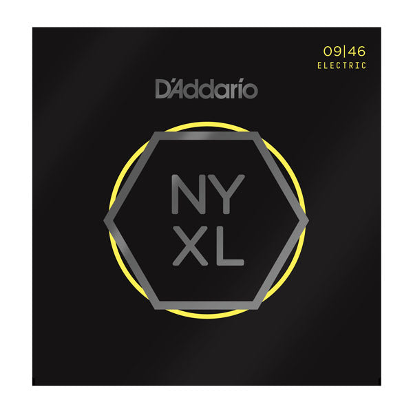 D'ADDARIO NYXL ELECTRIC STRINGS SUPER LIGHT TOP/ REG BOT .009-.046 - Musiclandshop
