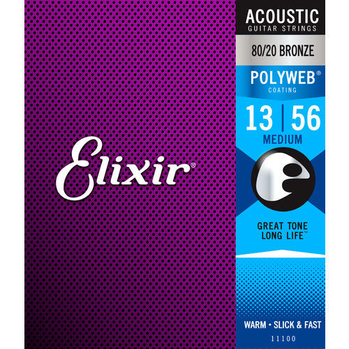 Elixir 11100 Polyweb 80/20 Medium 13-56