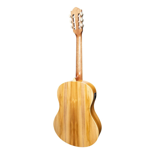 Martinez 'Slim Jim' Full Size Student Classical Guitar with Built In Tuner (Spruce/Jati-Teakwood)