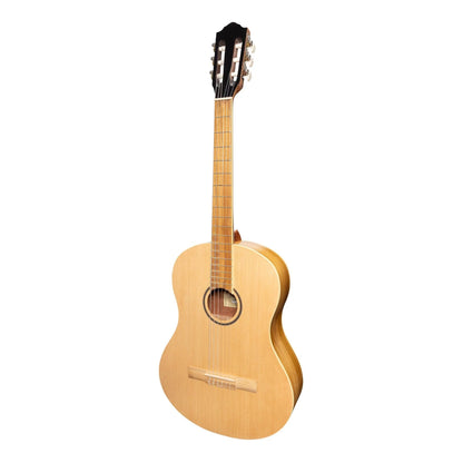 Martinez 'Slim Jim' Full Size Student Classical Guitar with Built In Tuner (Spruce/Jati-Teakwood)