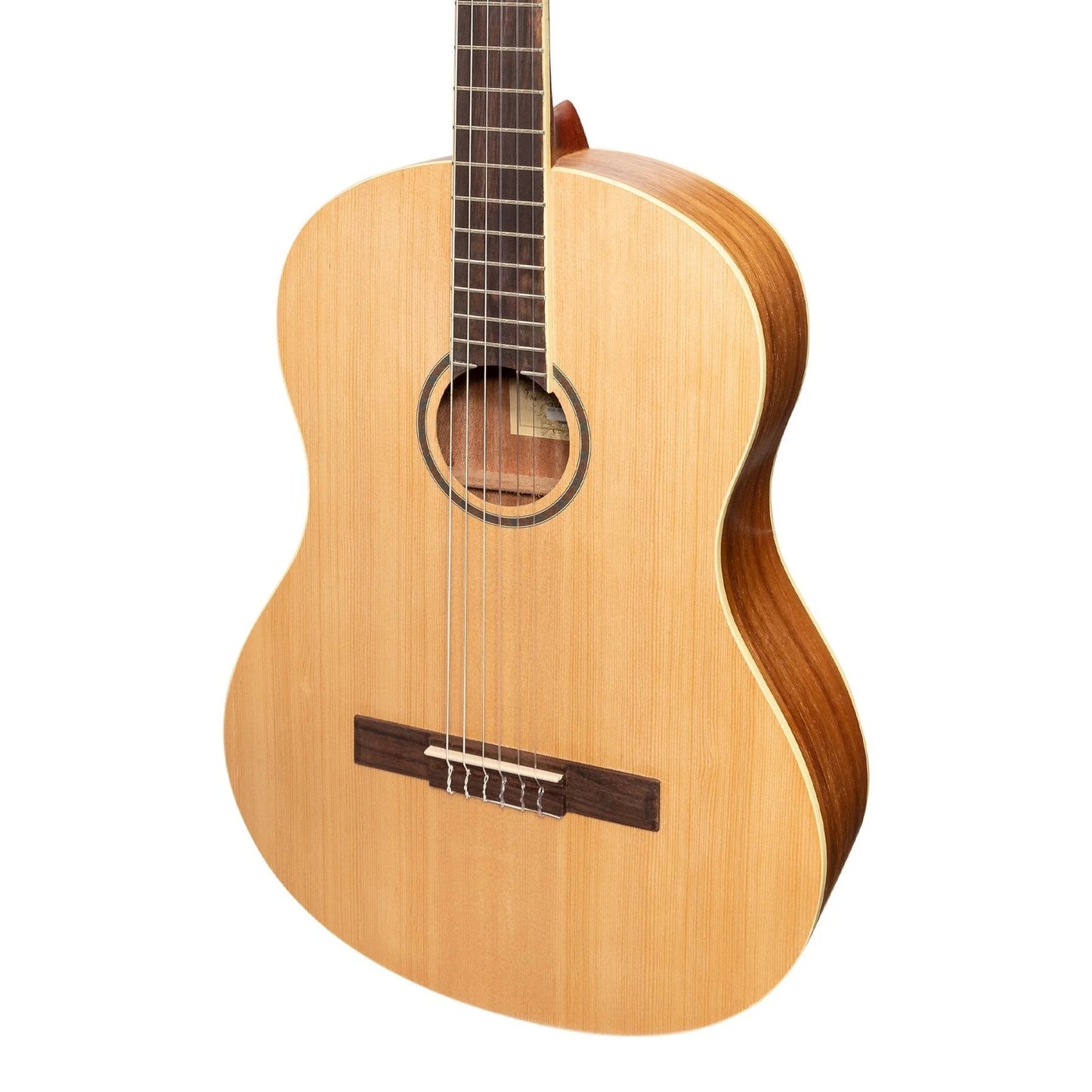 Martinez 'Slim Jim' Full Size Student Classical Guitar with Built In Tuner (Spruce/Rosewood)