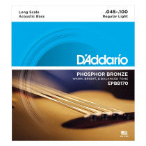 D'ADDARIO EPBB170 PHOSPHOR BRONZE ACOUSTIC BASS STRINGS - LONG SCALE - 45-100 - Musiclandshop